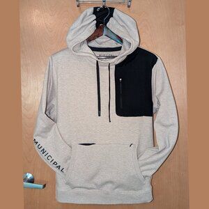 Municipal Sport Utility Beige Hoodie, Sweatshirt, Pullover, Pockets, XL
